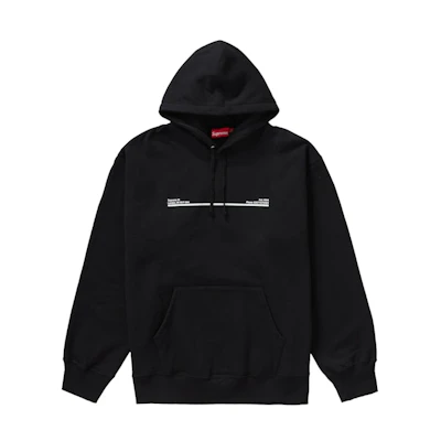 Supreme Shop Hooded Sweatshirt Black London