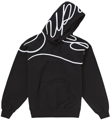 Supreme 字體肩膀連帽衫 黑色 Lookbook Supreme 字體肩膀連帽衫 黑色