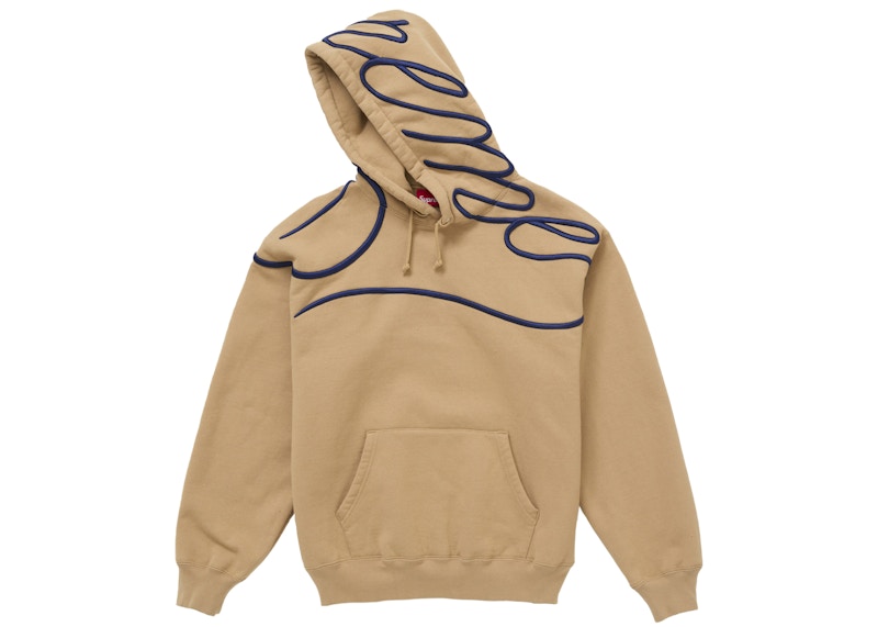 Supreme Shoulder Script Hooded Sweatshirt Brown 圖 2