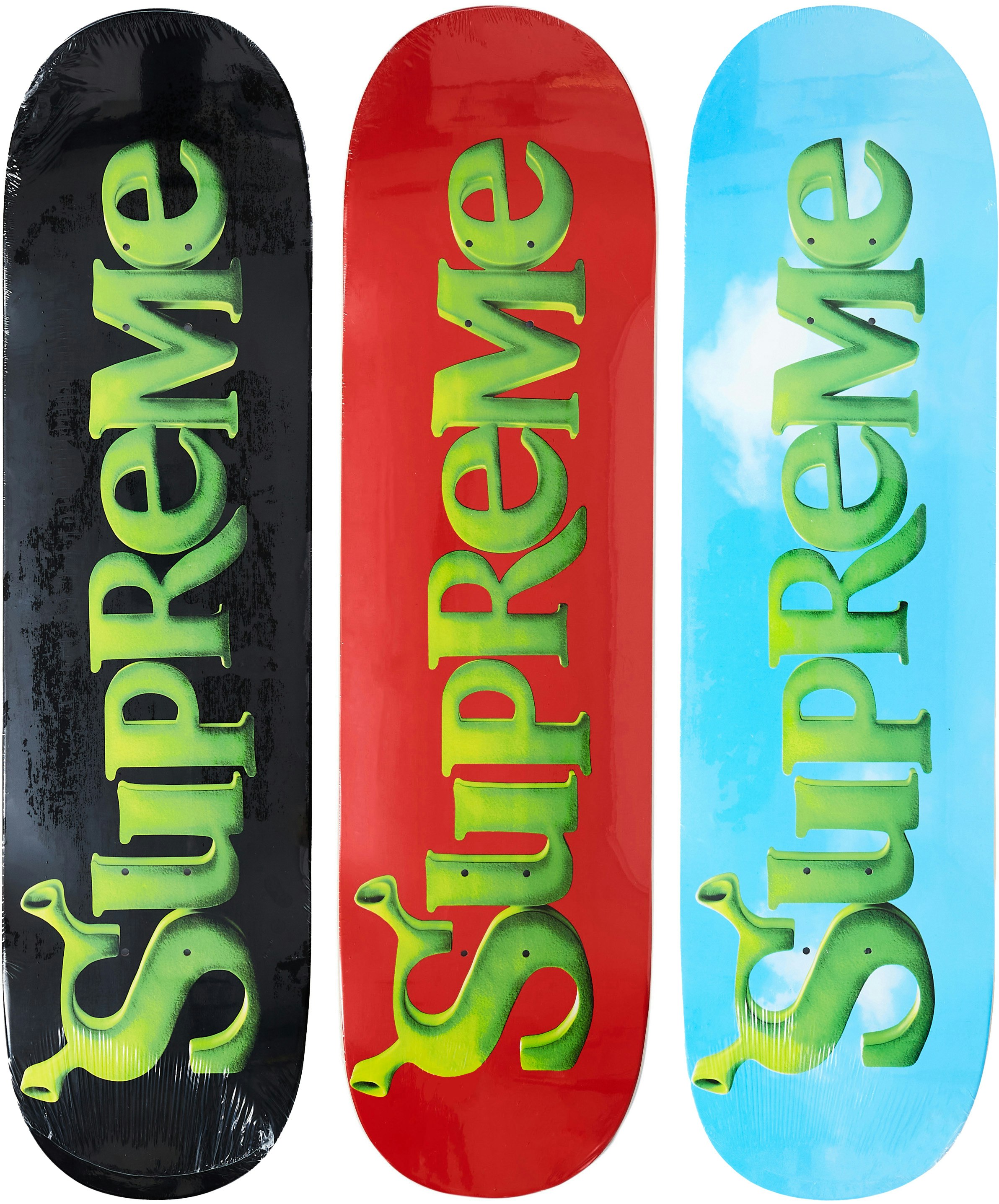 Supreme Shrek Skateboard Deck Set Novelship