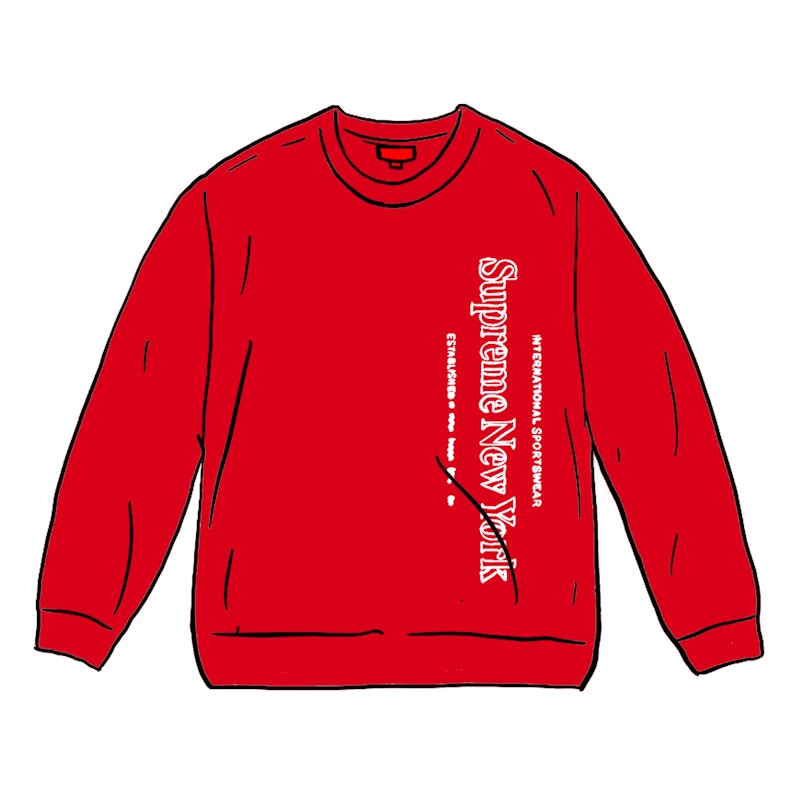 Buy Supreme Small Box Crewneck Red Tie Dye - Novelship