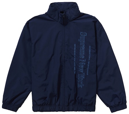 Supreme Side Logo Track Jacket Navy Buy Supreme Side Logo Track Jacket Navy