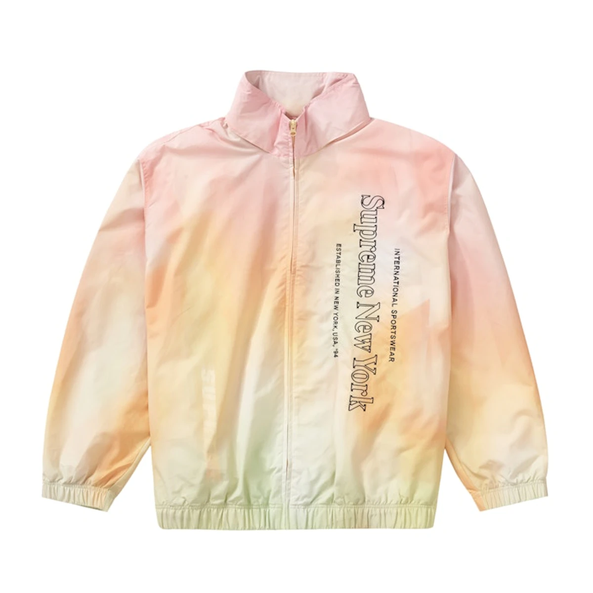 Beli Supreme Side Logo Track Jacket Yellow Gradient Novelship