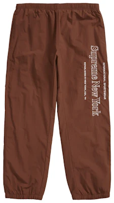Supreme Side Logo Track Pant Brown Buy Supreme Side Logo Track Pant Brown