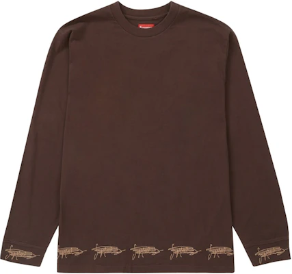 Supreme Signature L/S Top Dark Brown Buy Supreme Signature L/S Top Dark Brown