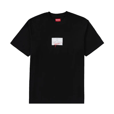 Supreme Signature Label S/S Top Black