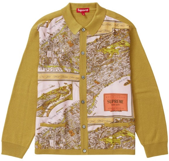 supreme-silk-map-cardigan-mustard