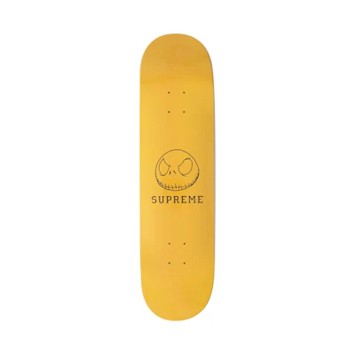 Supreme Skeleton Skateboard Deck Yellow