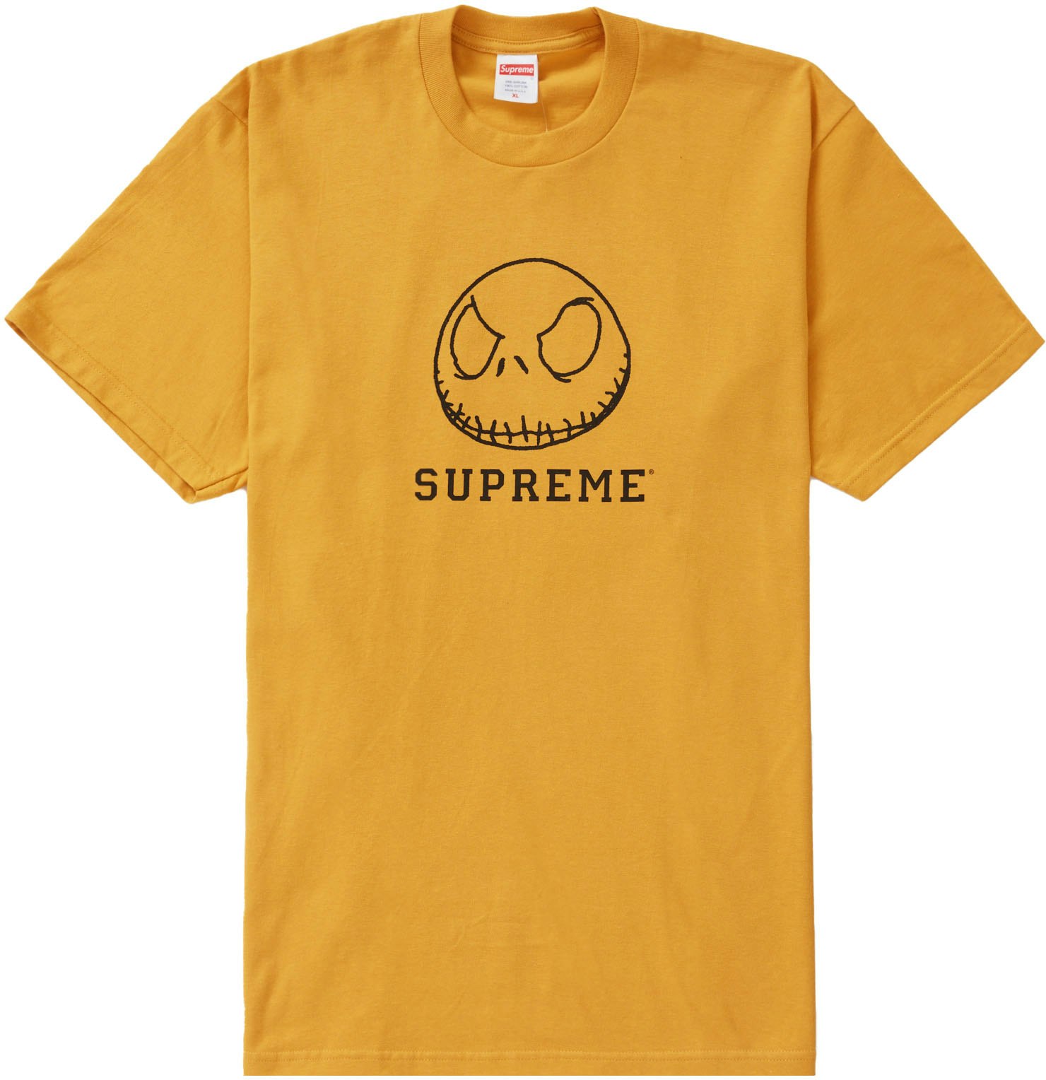 Supreme Skeleton Tee (FW23) Mustard - Novelship