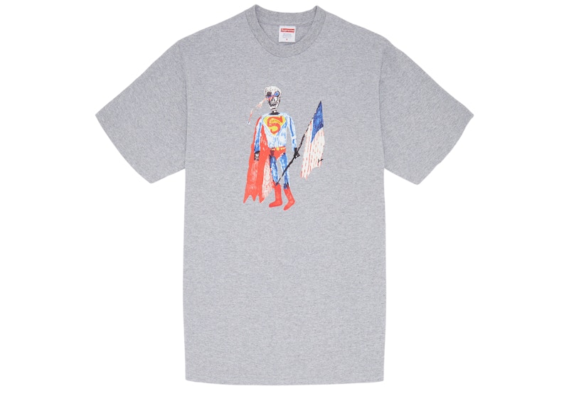 Supreme Skeleton Tee Heather Grey