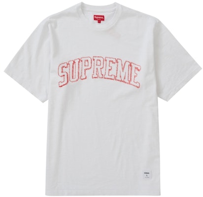 Supreme Kaos Bordir Sketsa Lengan Pendek Putih Buy Supreme Kaos Bordir Sketsa Lengan Pendek Putih