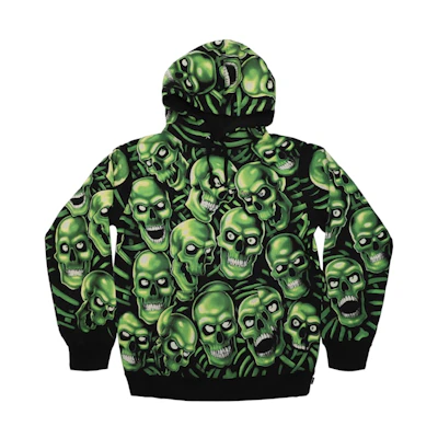 Supreme Skull Pile Hooded Sweatshirt Green