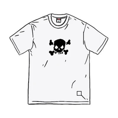 Supreme Skull S/S Top White