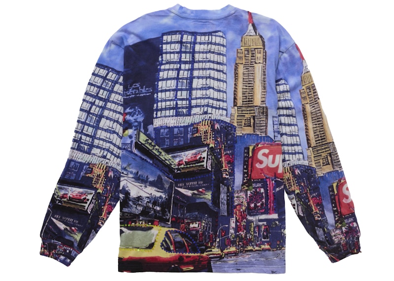Order 슈프림 스카이라인 스팽글 긴팔 탑 데이