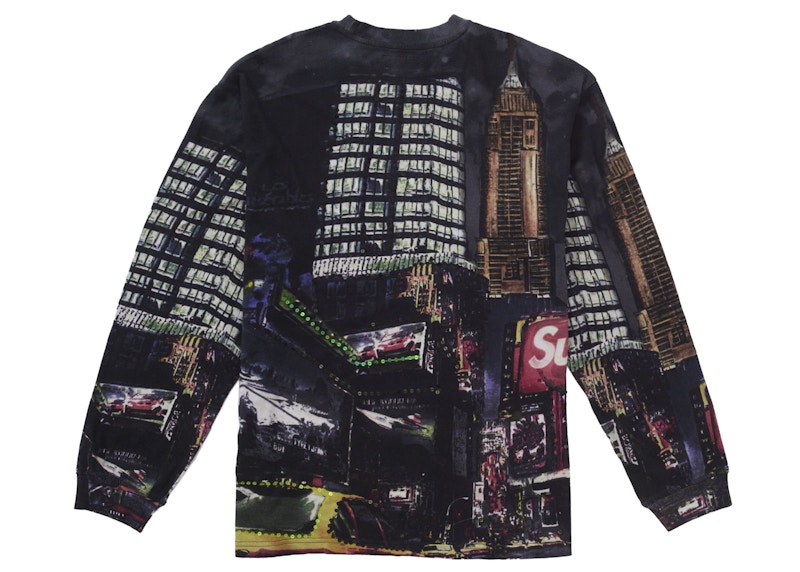 Order Supreme Skyline Sequin L/S Top Night