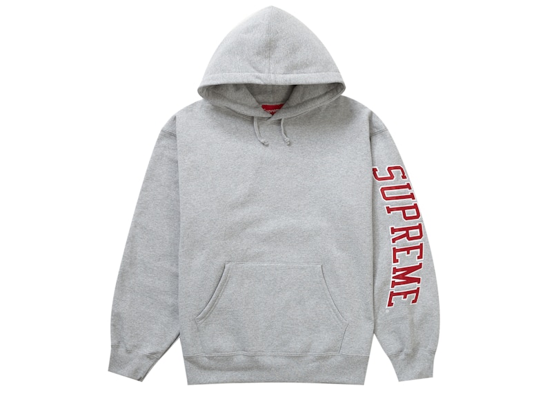 Supreme Sleeve Arc Hooded Sweatshirt (FW23) Heather Grey