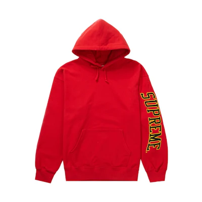 Supreme Sleeve Arc Hooded Sweatshirt (FW23) Red