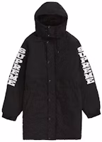 Supreme Sleeve Logo Sideline Parka Black Supreme Sleeve Logo Sideline Parka Black