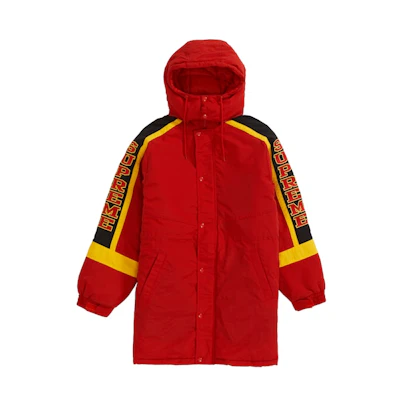 Supreme Sleeve Logo Sideline Parka Red