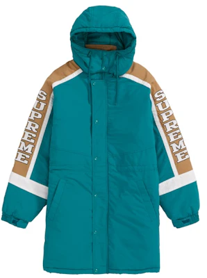 Supreme Jaket Parka Logo Lengan Sideline Teal Buy Supreme Jaket Parka Logo Lengan Sideline Teal