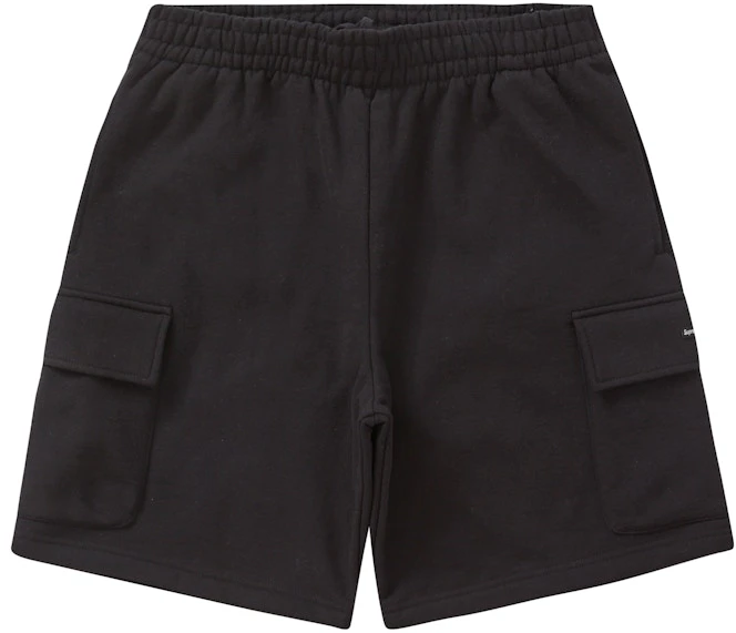 supreme-small-box-baggy-cargo-sweatshort-black