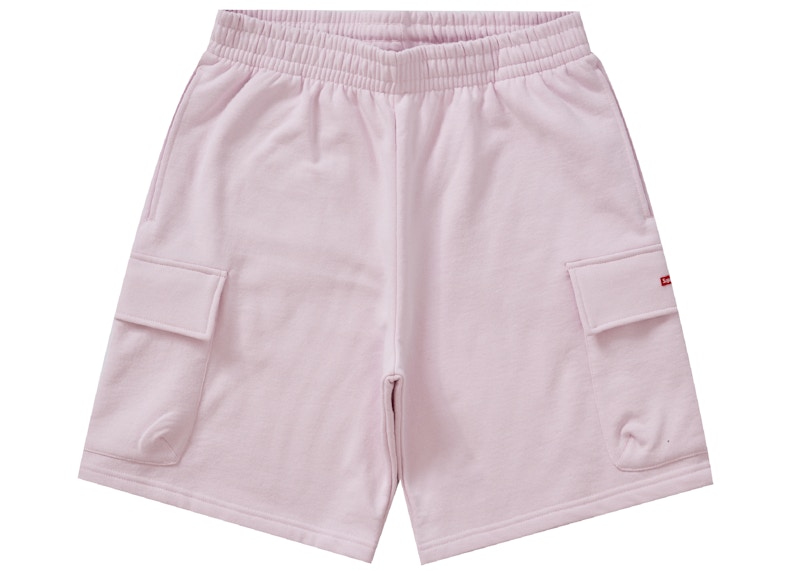 Supreme Small Box Baggy Cargo Sweatshort Light Pink
