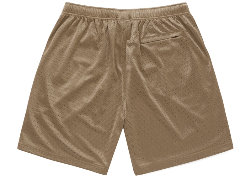 Order Supreme Small Box Baggy Mesh Short (SS25) Coklat.