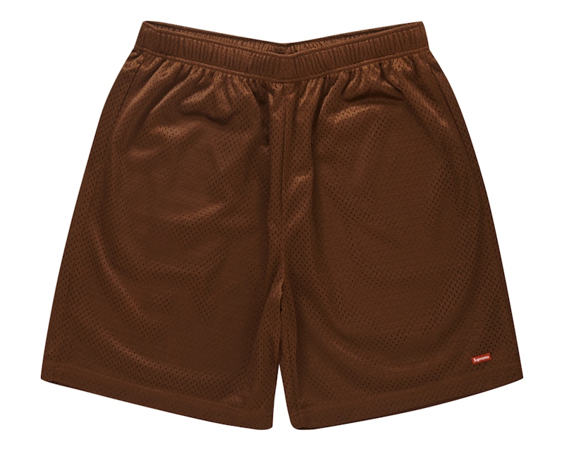 Supreme Small Box Baggy Mesh Short Brown