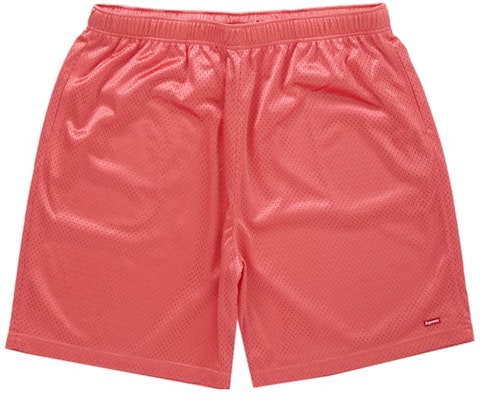 Supreme Small Box Baggy Mesh Short Coral Buy Supreme Small Box Baggy Mesh Short Coral
