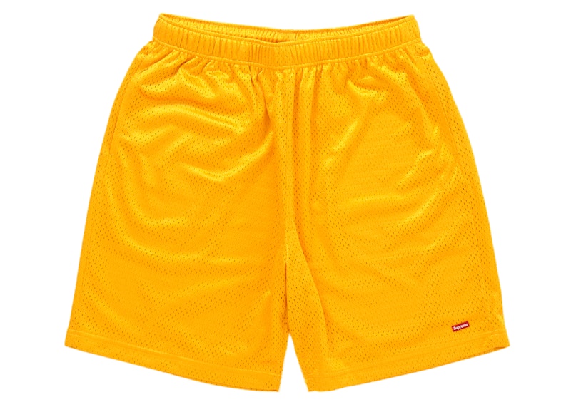 Supreme Small Box Baggy Mesh Short Gold