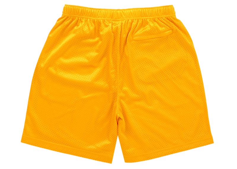 Order Supreme Seluar Pendek Jaring Longgar Kotak Kecil Emas