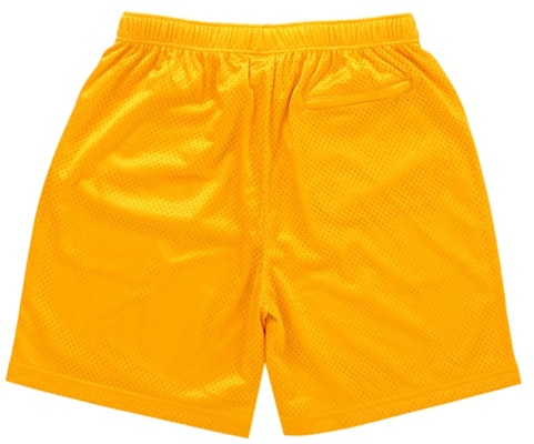 Supreme Seluar Pendek Jaring Longgar Kotak Kecil Emas Order Supreme Seluar Pendek Jaring Longgar Kotak Kecil Emas