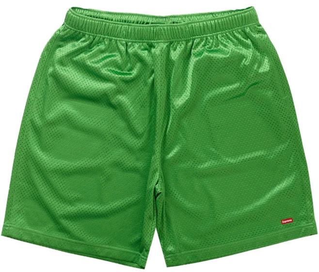 supreme-small-box-baggy-mesh-short-green