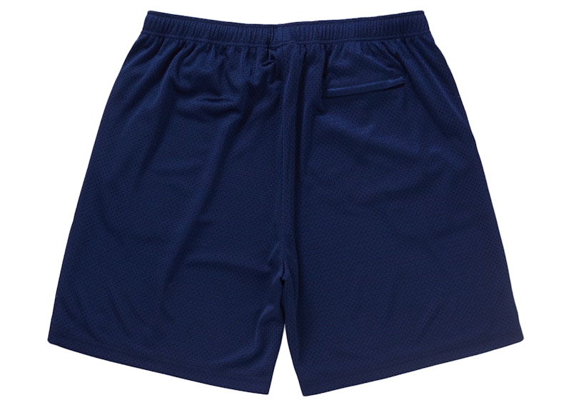 Order Supreme Pantalones Cortos Holgados de Malla con Caja Pequeña SS24 Azul Marino