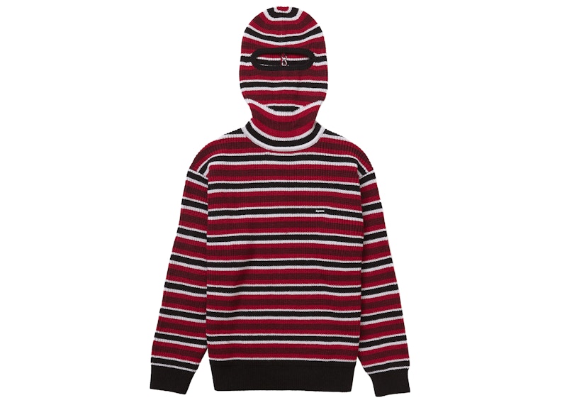 Supreme Small Box Balaclava/Turtleneck Sweater Black Stripe