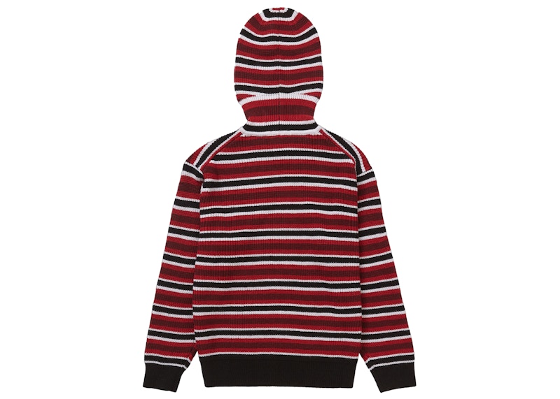 Order Supreme小盒巴拉克拉法/高领毛衣黑色条纹