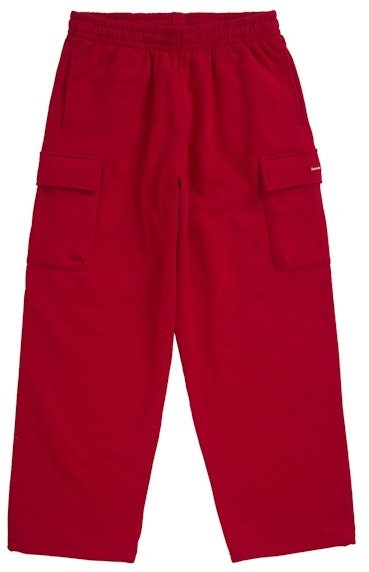 supreme-small-box-cargo-sweatpant-fw-25-red