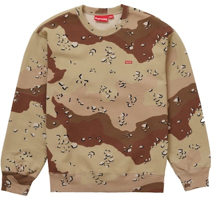 Supreme Small Box Crewneck (FW20) Chocolate Chip Camo Buy Supreme Small Box Crewneck (FW20) Chocolate Chip Camo