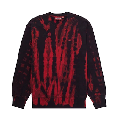 Supreme Small Box Crewneck (FW21) Red Tie Dye