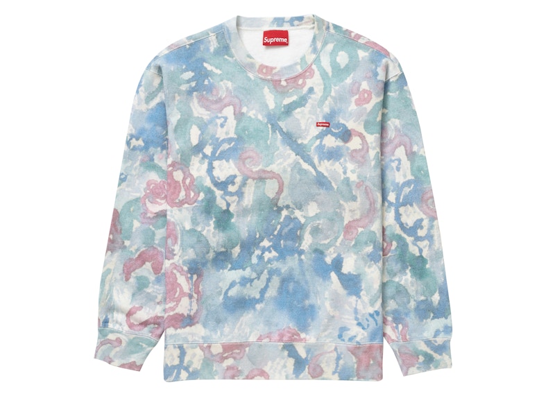 Supreme Small Box Crewneck (SS21) Watercolor Floral