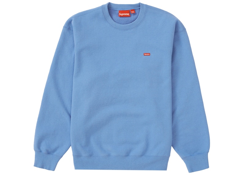 Buy シュプリーム スモールボックス クルーネック (SS22) ライトブルー
