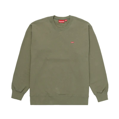 Supreme Small Box Crewneck Light Olive