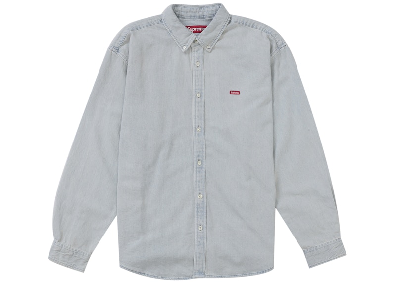 Supreme Small Box Denim Shirt (FW25) Light Indigo