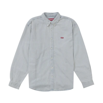 Supreme Small Box Denim Shirt (FW25) Light Indigo