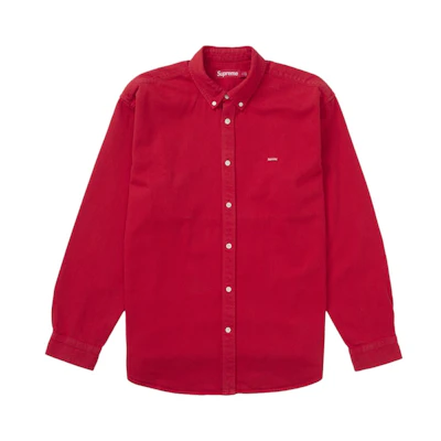 Supreme Small Box Denim Shirt (FW25) Red