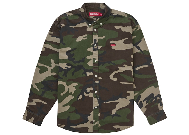 Supreme Small Box Denim Shirt (FW25) Woodland Camo