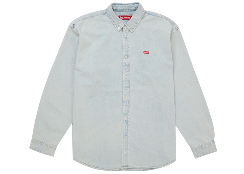 Supreme Small Box Denim Shirt (SS26) Grey
