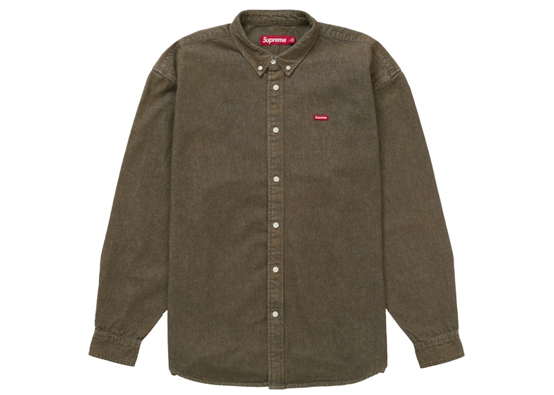 Supreme Small Box Denim Shirt Olive