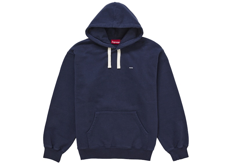 Supreme Small Box Drawcord Hooded Sweatshirt (SS26) Navy