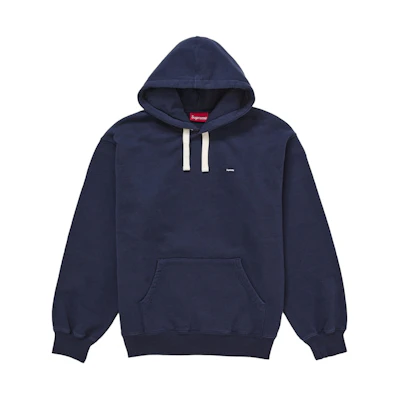 Supreme Small Box Drawcord Hooded Sweatshirt (SS26) Navy